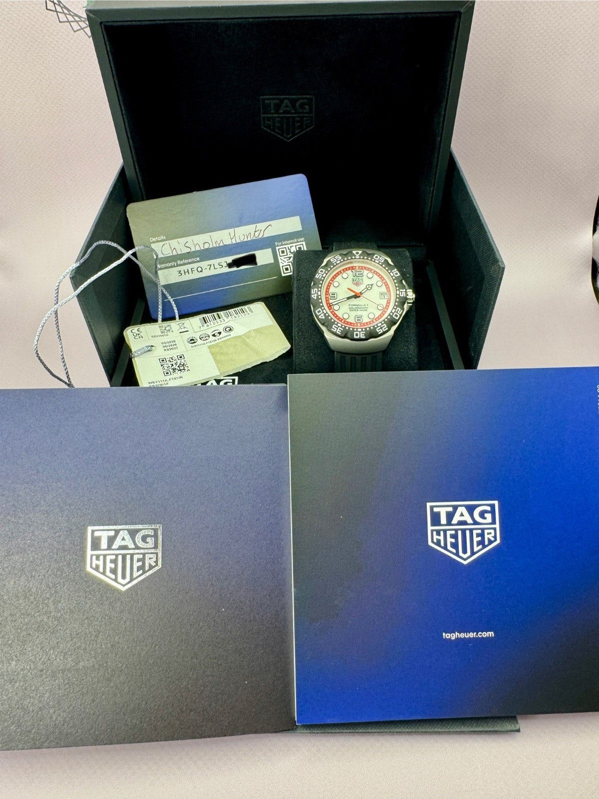 2025 *UNWORN* Tag Heuer Solargraph Formula 1 - 38MM - WBY111A.FT8106 - Full Set